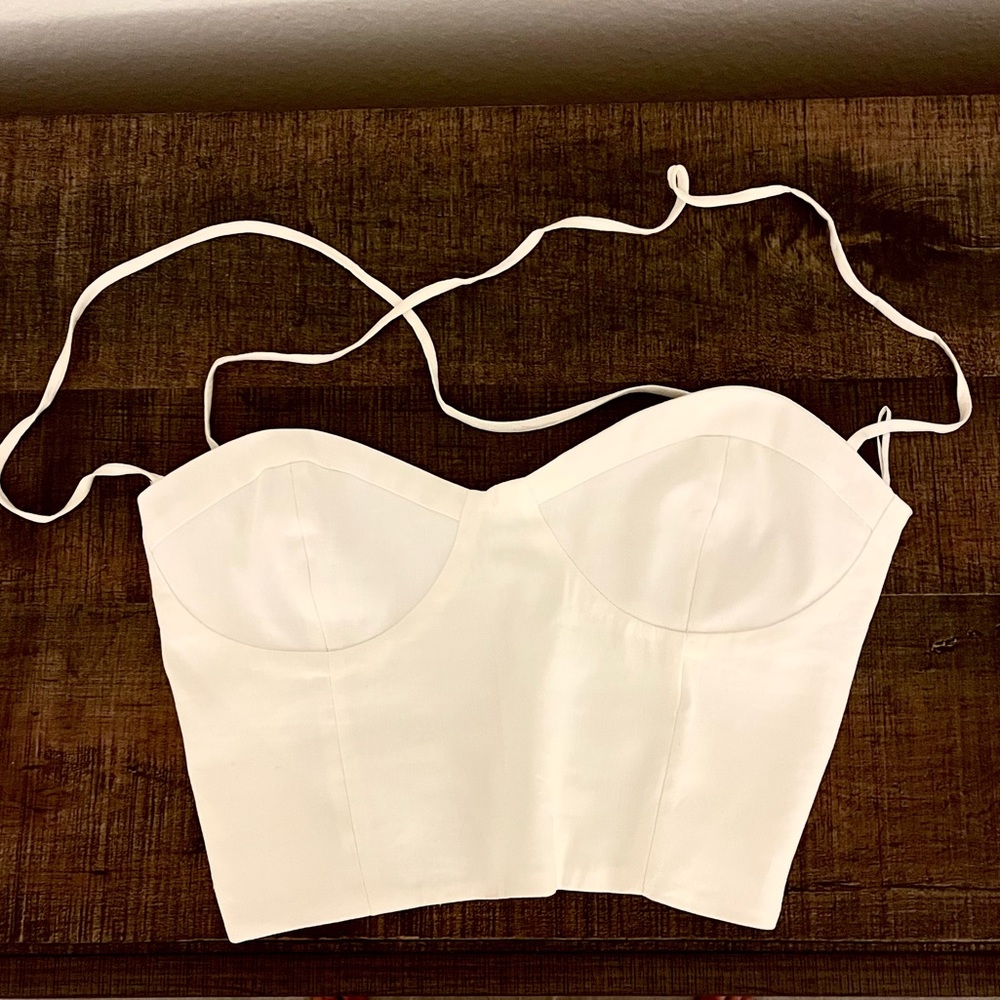Zara Lace-Up Tube Top